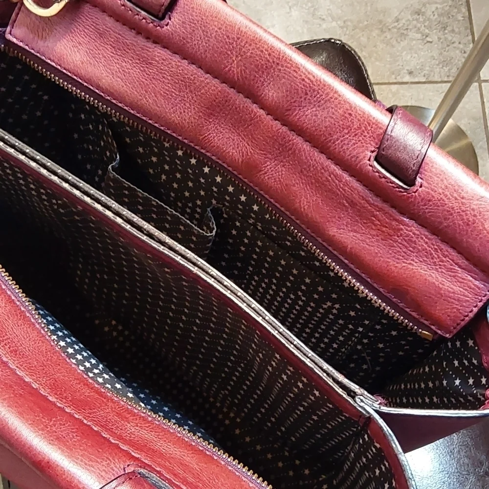 KATE SPADE SATURDAY‎ WEEKENDER MERLOT WINE LARGE SATCHEL BAG